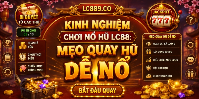 Kinh nghiệm chơi nổ hũ LC88: Mẹo quay hũ dễ nổ